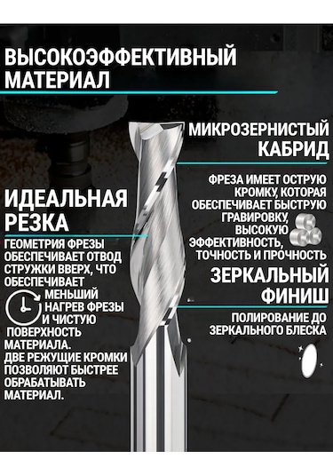 Xcan İki Eğimli Ahşap Uç Frezesi, 6x32x60 Mm 218654881