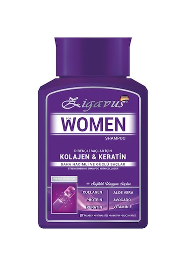 Zigavus Women Kolajen & Keratin Şampuan 300 ML