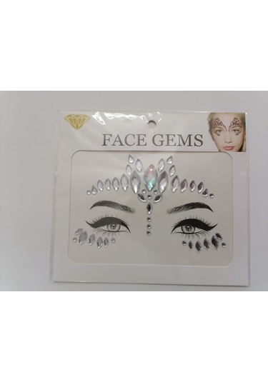 Kendinden Yapışkanlı Yüz Taşı Sticker Face Gems Model1