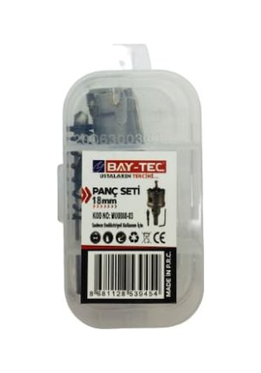 Bay-tec Mu0888-06 Metal Delme Panç Seti Takımı 22mm