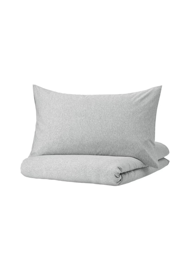 BonjardinHome Gri Pamuklu Yastık Kılıfı 2 Adet 50x70