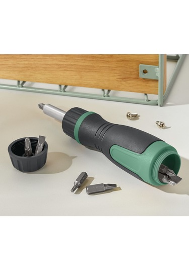 Mıknatıslı Cırcırlı Tornavida, 8 Değiştirilebilir Uç