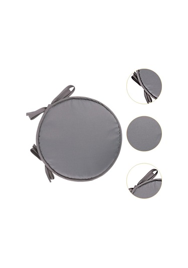 Suntek Yuvarlak Sandalye Yastık Zemin Pouf Mat Açık-gri-38-cm Açık Gri 38 Cm