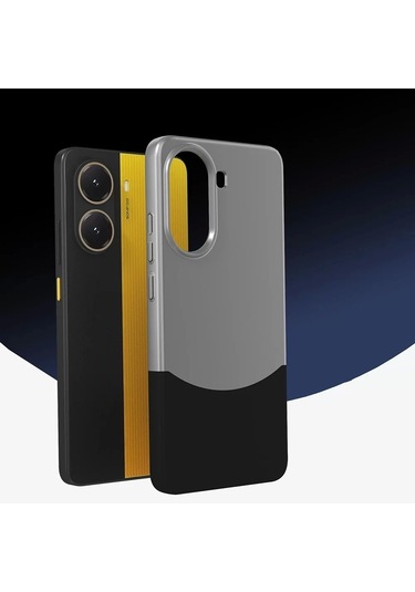 Poco X7 Pro Kılıf Magsafe Şarj Kartlıklı Mıknatıslı Duble 1.7mm Kapak Kart Bölmeli Lacivert Siyah Gr