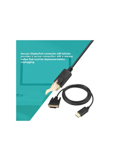 Maiyame 1.8m Dp - Dvı Adaptörü Displayport Display Port - Dvı Kablo Adaptörü Dönüştürücü Erkek - E
