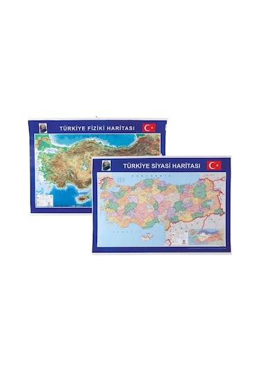 Harita Türkiye Fiziki ve Siyasi 70x100 Cm G-999