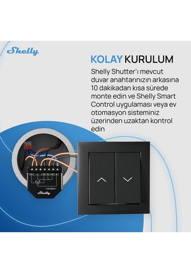 Shelly Shutter Akıllı Panjur Kontrol Rölesi