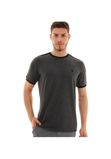 T8584 Dewberry Erkek T-shırt-antrasit Antrasit