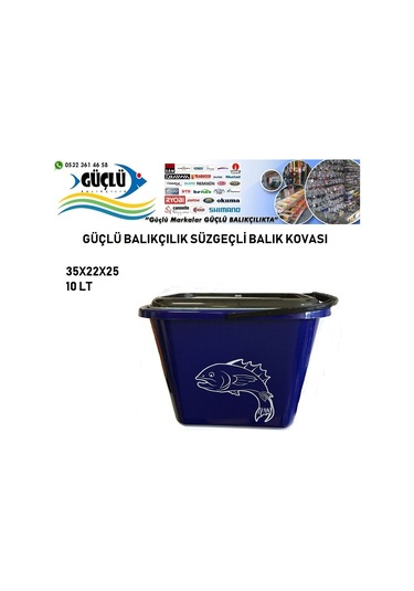SÜZGEÇLİ BALIK KOVASI 10LT