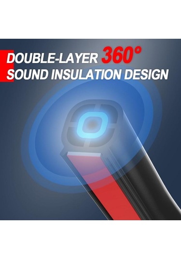 Seametal 5 M Araba Kapı Conta Şeritleri Etiket Çift Katmanlı Yalıtım Şeridi Kauçuk Contalar Ses Yalıtımı Araba Kapı Gövde Motor Kapağı