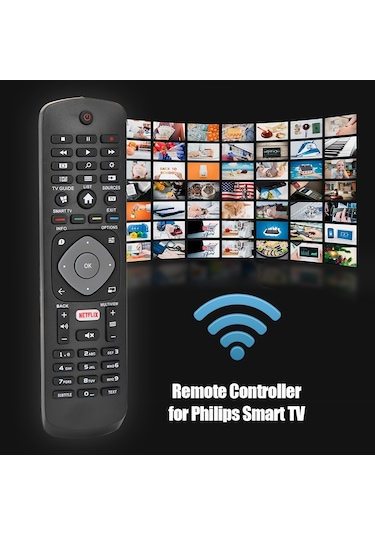 Philips Uyumlu Smart Tv Netflix Tuşlu Led Tv Kumandası