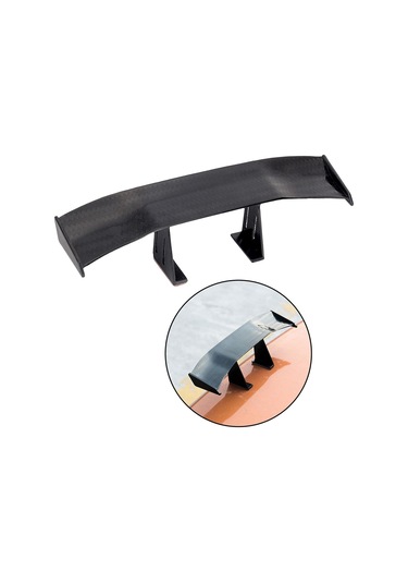 Suntek Araba Mini Spoiler Kanat 6.7 Inç Uzunluk Kolay Kurulum Aksesuarları Siyah