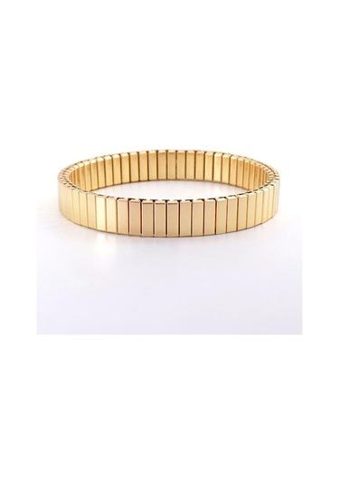 Novahub Niş Tasarım Sense Tam Hafif Elastik Bilezik Paslanmaz Çelik Moda Bayan Takı Altın Altın