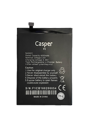 Casper Via P2 için Casper N4000Y 4000 Mah Batarya