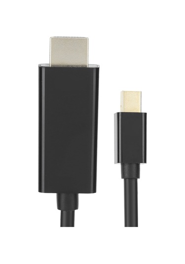 Mufunye Mini Dp'den Hdmı'ye Erkek-erkek Dönüştürücü Kablosu, 4k Ultra Hd Destekli, 1.83m, Siyah, Ses-video Aktarımı, Plug & Play, Projeksiyon Ve Tv Uyumlu