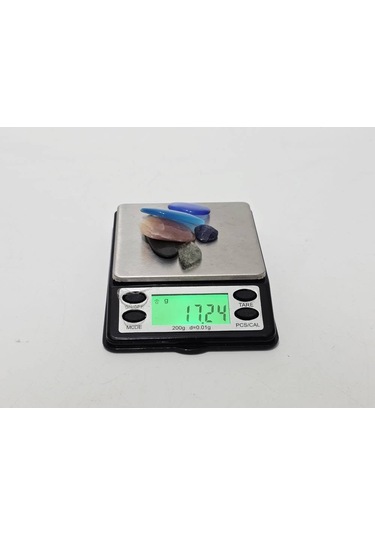 Kabaşon Kesim Kuvars Doğal Taş 17,2 Gram Lot 17 renkli