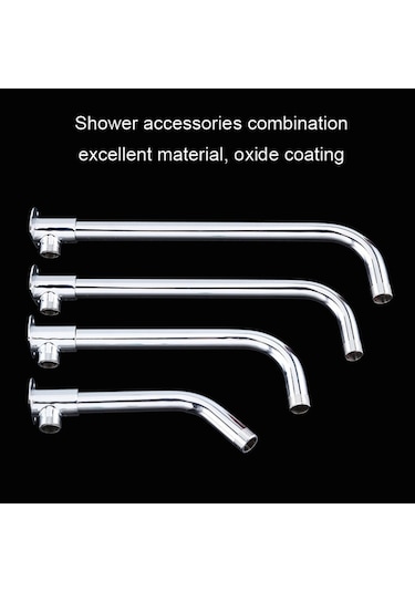 Taban Üst Sprey Çubuk Duş Tüpü Paslanmaz Çelik Duş Çıkış Borusu Dirsek, Boyut:20 Cm Diğer