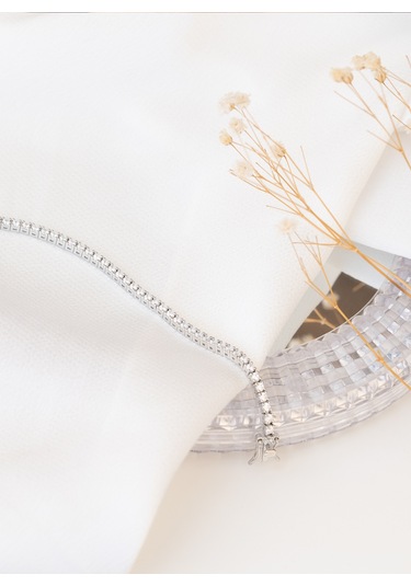 925 Ayar Gümüş Zirkon Taşlı Suyolu Bileklik