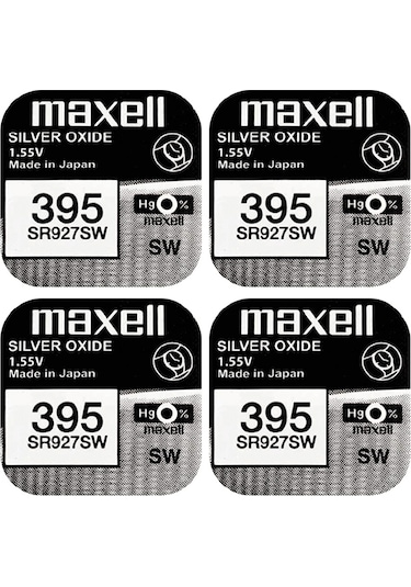 Maxell 395 SR927SW 1.55V Saat Pili 4'lü