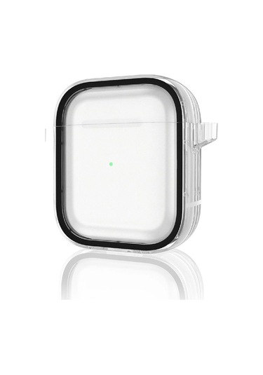 Apple, Uyumlu AirPods 4 4.nesil Shiny Şeffaf Kılıf - Siyah
