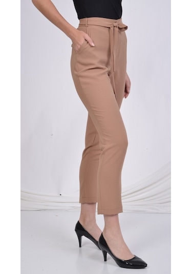 Soralline Kadın Pantolon Aerobine Kumaş 1696 Gül Ten Ten Rengi