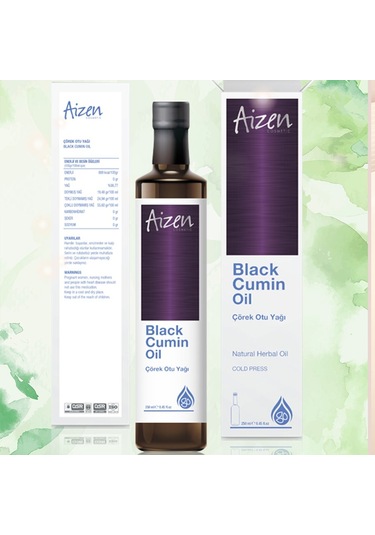 Aizen Black Cumin Oil Çörek Otu Yağı 250 ML