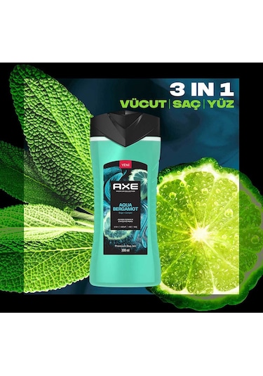Axe Premium Collection Aqua Bergamot Duş Jeli 2 x 300 ML