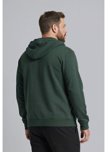 Defacto Büyük Beden Kapüşonlu Fermuarlı Sweatshirt H2059AX26SP