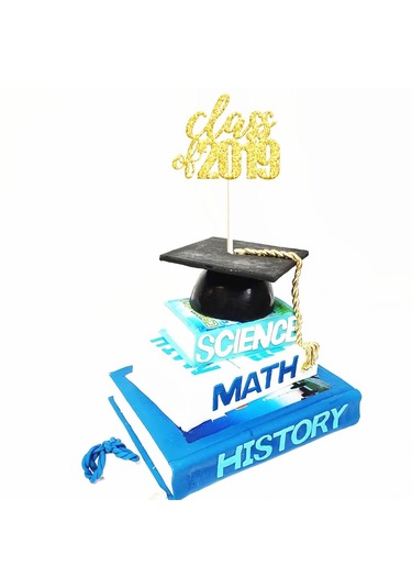 Homyl Mezuniyet Partisi Için 2019 Cake Toppers Altın Altın