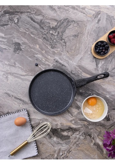 Agness "black Marble" 22 Cm Krep Tavası, Yapışmaz Yüzeyli 321030749 Siyah