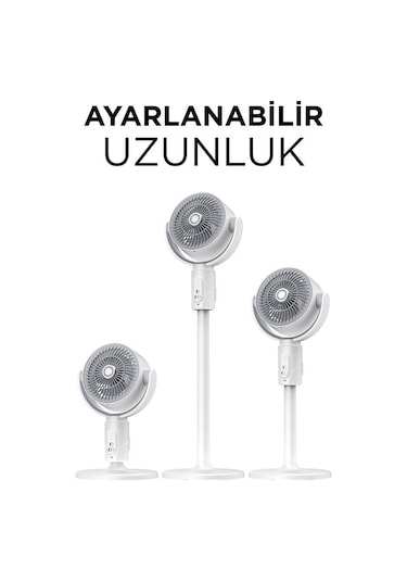 Torima F1 Air Fan Beyaz Kumandalı Yarlanabilir Vantilatör