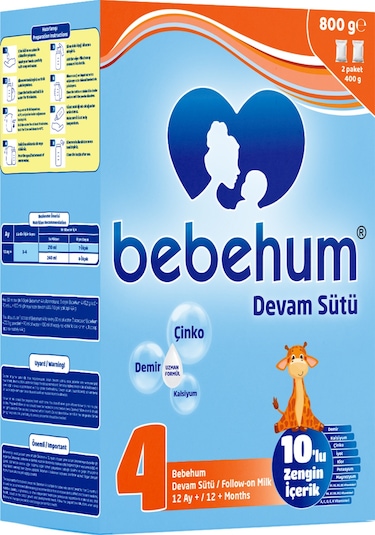 Bebehum 4 Bebek Sütü 800 Gr 12+ay
