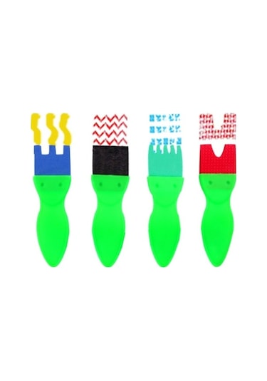 Willowhaven 31 İçerikli Çocuk Boyama Sünger Mühür Seti - Kırmızı - Sanbuyos