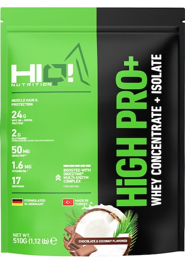 Hıq High Pro+ 510gr Chocolate&coconut Flavored