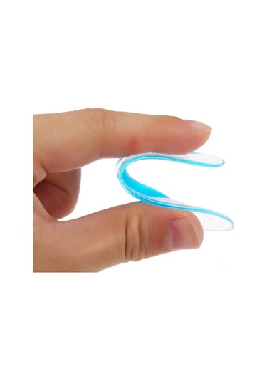 Qingmipy Düz Taban Destekleyici Jel Ayaklık - Plantar Fasiit Ve Ağrı Giderici - Mavi S Beden