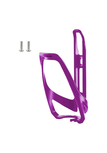 West Bıkıng Yp0704043 Bisiklet Su Şişesi Kafesi Pc+fiberglas Bisiklet Şişe Montaj Braketi - Mor
