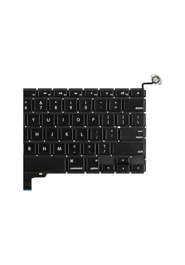 Apple Uyumlu MacBook Pro 13 İnç Klavyesi A1278 İngilizce Us Amerikan