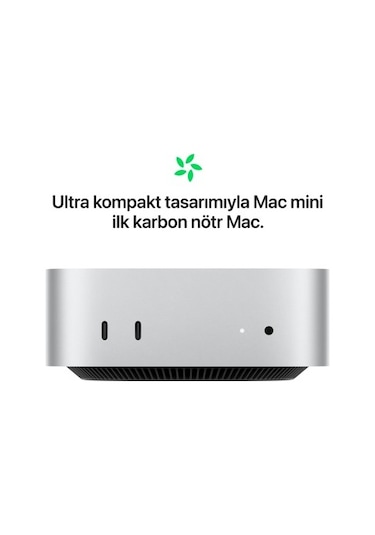 Apple Mac Mini MCYT4TU/A M4 24 GB 512 GB SSD macOS Mini Pc