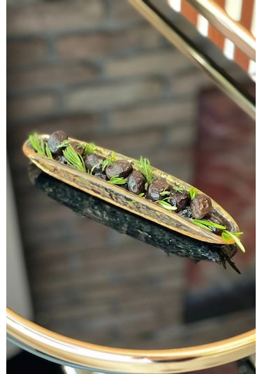 Amber Zeytinlik Zeytin Sunum Servis Tabağı 35 Cm