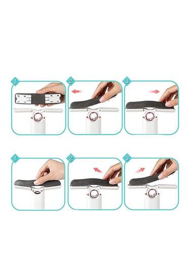 180 Derece Döner Tezgah Pencere Cam Silme Aparatı Mini Mop