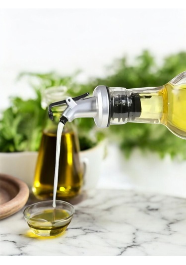 4 Adet Kapaklı Damlatmaz Yağ Tıpası Sirkelik Sosluk Yağdanlık Ucu