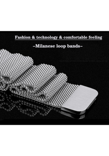 Huawei Watch Gt3 Pro 46mm Uyumlu Mıknatıslı Metal Hasır Kordon