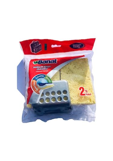 Banat Askılıklı Selülozik Sünger 2'li