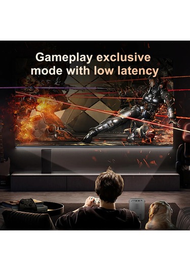 Oyun Canavarı Projeksiyon 1080p 4k Ultra Hd 5g Hz Wifi 5000:1 Kontrast 3gb Ram 2 Kol