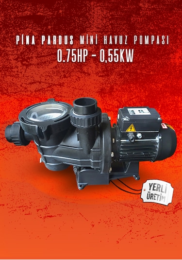 Pina Pardus Mini Havuz Pompası 75m 0,55kw - 0,75hp 50mm 220v Ön