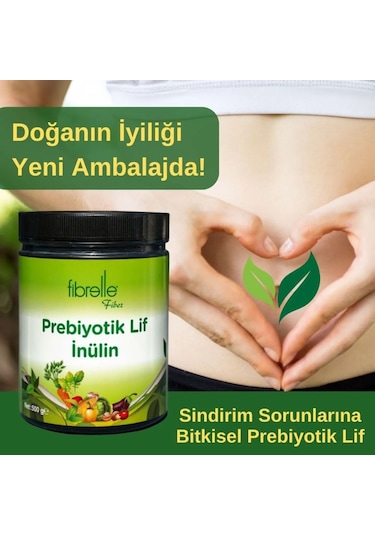 Fibrelle İnülin Prebiyotik Lif Plastik Ambalaj 500 G