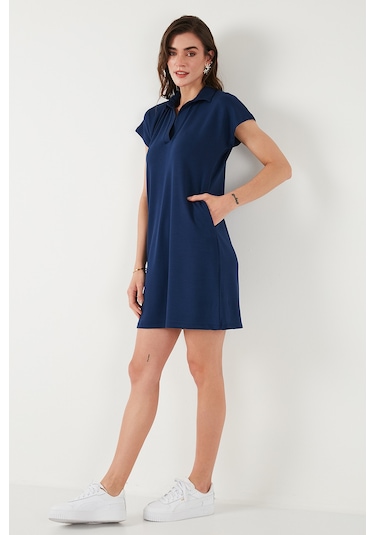 Lela Bayan Elbise 5866153 Lacivert Lacivert