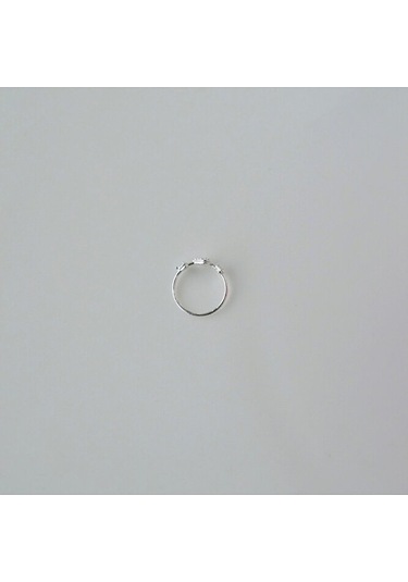 925 Ayar Gümüş Minik Kalpli Halka Hızma Gümüş