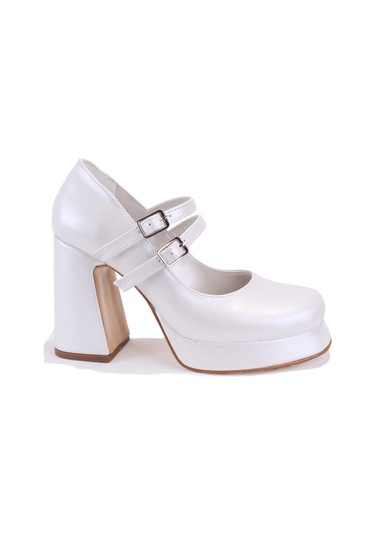Dagoster Dza07-337566 Sedef Platform Topuklu Kadın Ayakkabı Sedef