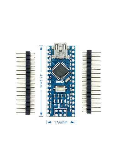 Arduino Nano 3.0 Atmega328 CH340  Mini Usb Kod Yazılım Geliştirme